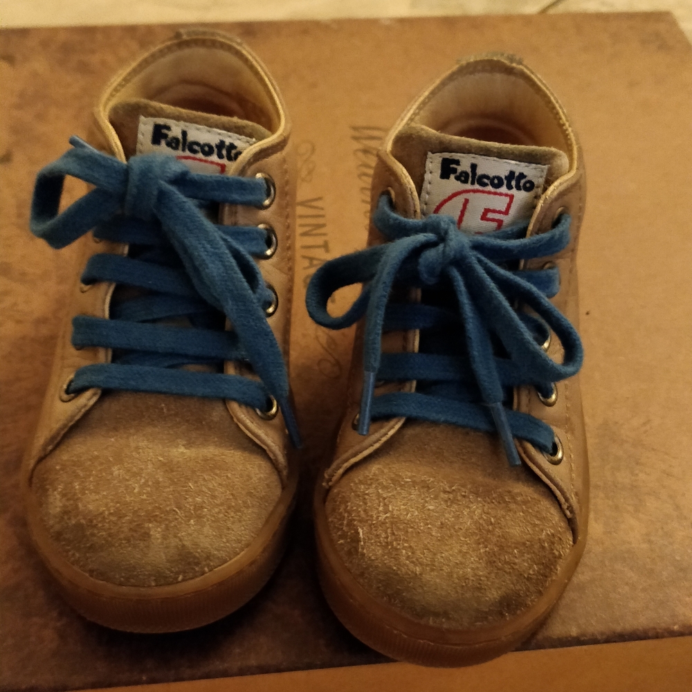 Alcott Kids Sneakers - Brown and Blue